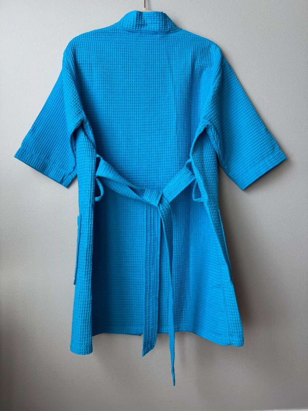 Turquoise Turquaz NWT Waffle Weave Bath Robe S/M - Picture 4 of 14